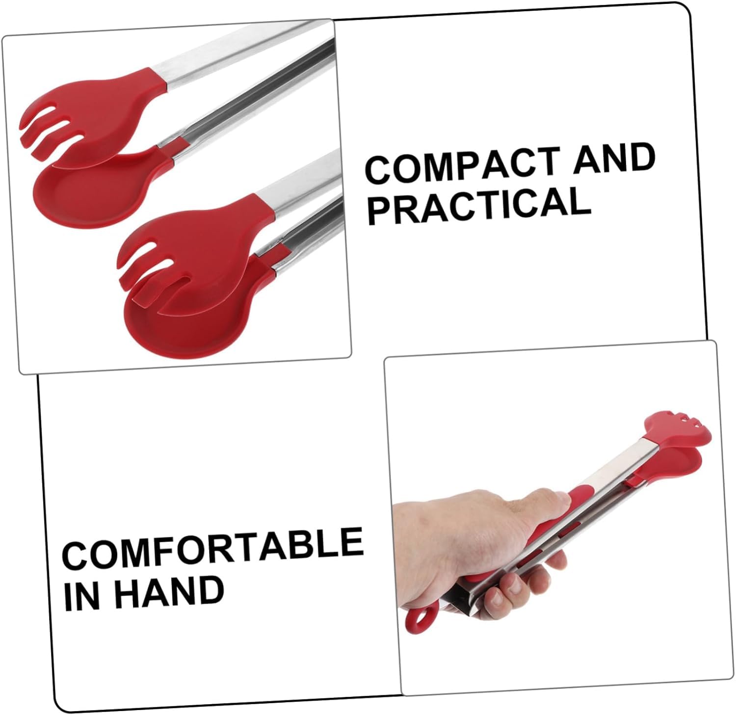 Pinze da cucina, 4 pezzi in silicone for alimenti, pinze for pane, pinze for verdure, utensili for griglia, utensili da portata, pinze for bistecca, pinze da cucina, pinze for griglia, ali di pollo, f