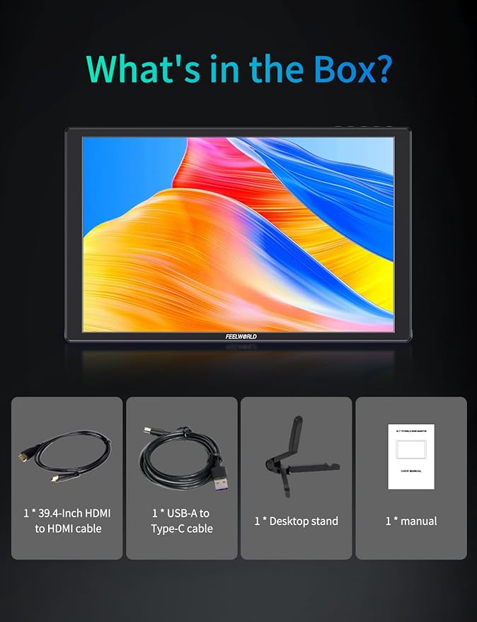 Monitor Portátil Táctil de 10.1 Pulgadas FHD 1920x1200 miniatura 9