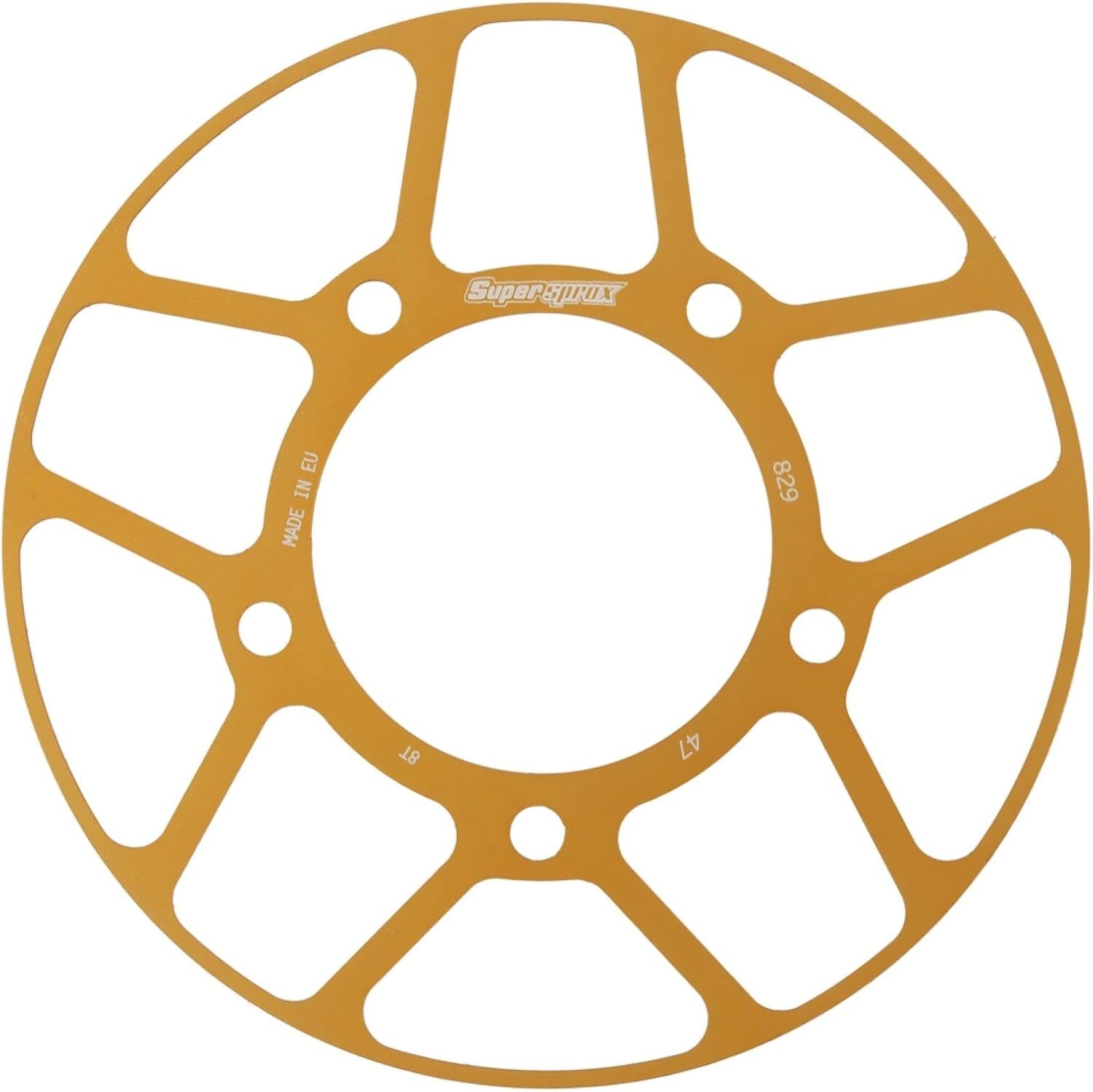 Replacement For Supersprox Edge Color Disc Gold 47T-RACD-829-47-GLD for Suzuk0 iGSX750F Katana