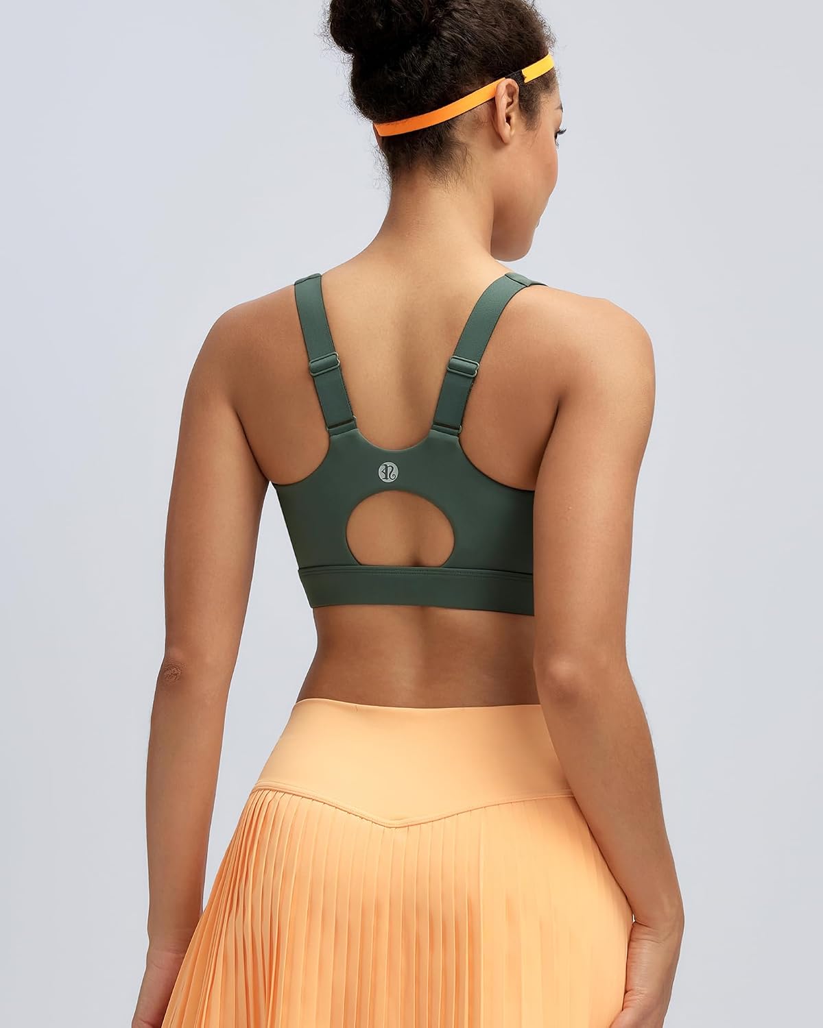 RUNNING GIRL High Impact Sports Bras for Women,Racerback Running Bra Workout Crop Tank Tops Longline Sports Bra Push up thumbnail