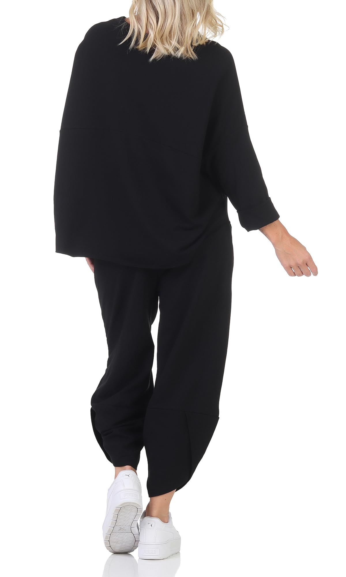 Tuta da jogging da donna, in due pezzi, per il tempo libero e lo sport, tuta da allenamento, tuta con cappuccio e pantaloni 6172