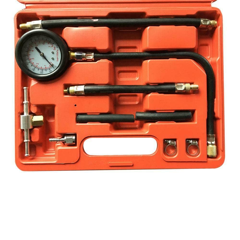 Fuel Injection Pump Injector Tester Test Pressure Gauge Gasoline Car Truck Tool