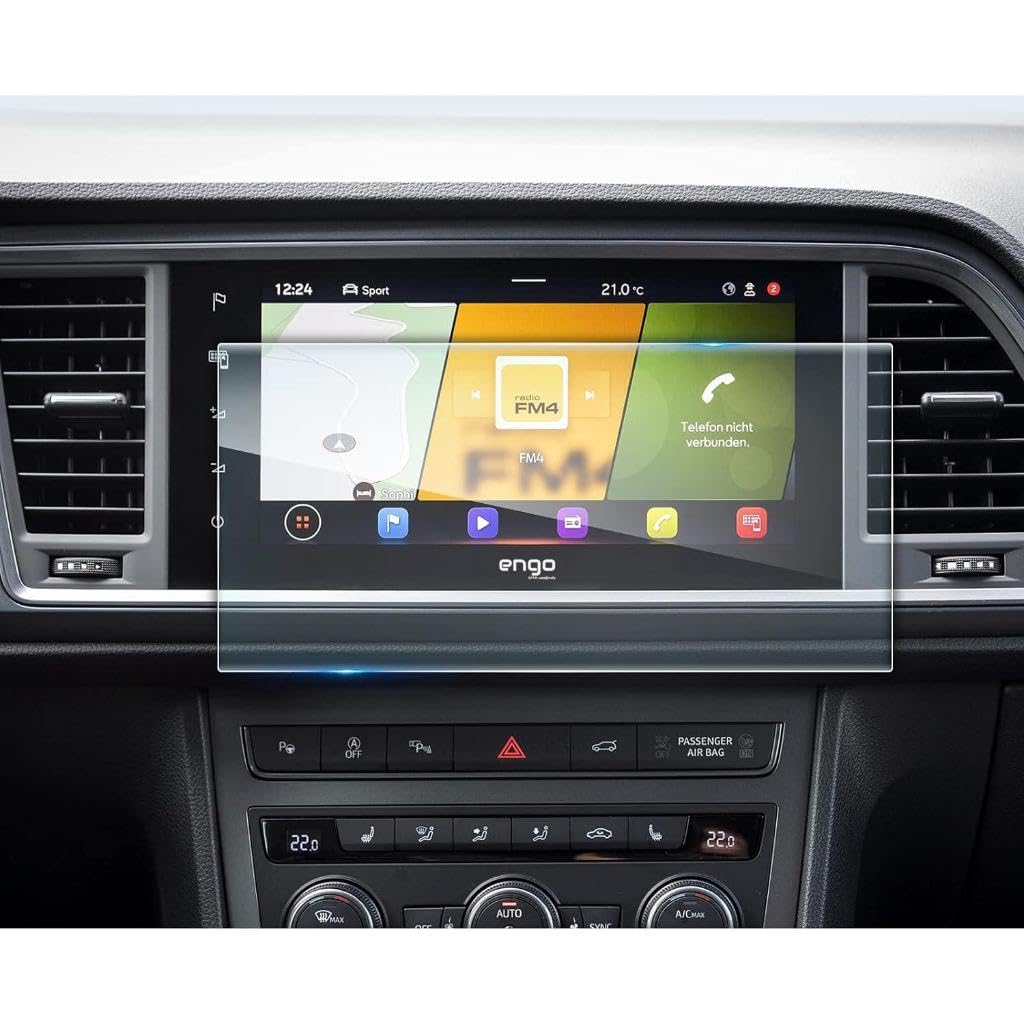 Engo Seat Ateca Fr Multimedya 9.2 İnç İle Uyumlu Ekran Koruyucu Parlak Nano