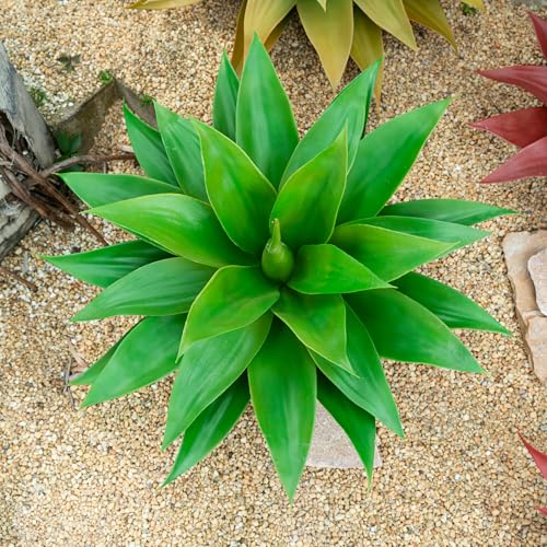 Image of Ttranewsoo 22' Artificial Plant,Artificial Agave Plants,Faux Plants for Outdoors,Artificial Plant Outdoor,Large Uv Resistant Fake Agave Planters for Indoor and Outdoor Decorating 1PCS