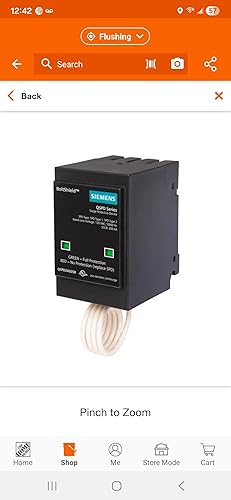 Miniatura 2 de Siemens QSPD2A035B 35 KAmp BoltShield Dispositivo de protección contra sobretensiones para interiores