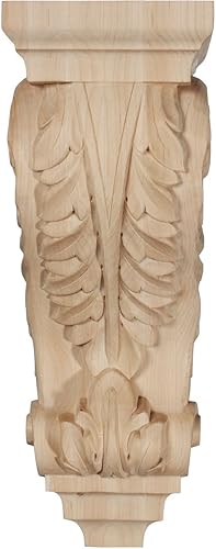 Vista 35 de Ekena Millwork CORW03X04X07ACAL - Ménsula pequeña de madera de acanto, 3 1/2 pulgadas de ancho x 4 pulgadas de profundidad x 7 pulgadas de alto