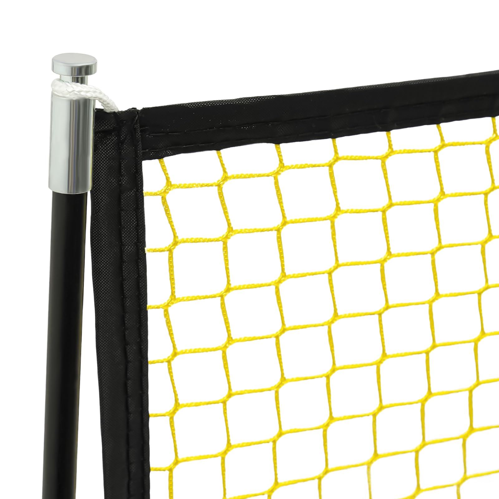 Rete da rimbalzo per calcio 2 in 1, attrezzatura per allenamento di calcio in ferro, porta da calcio sportiva con borsa portatile, perfetta per allenamento di squadra in solitaria, passaggio, rete