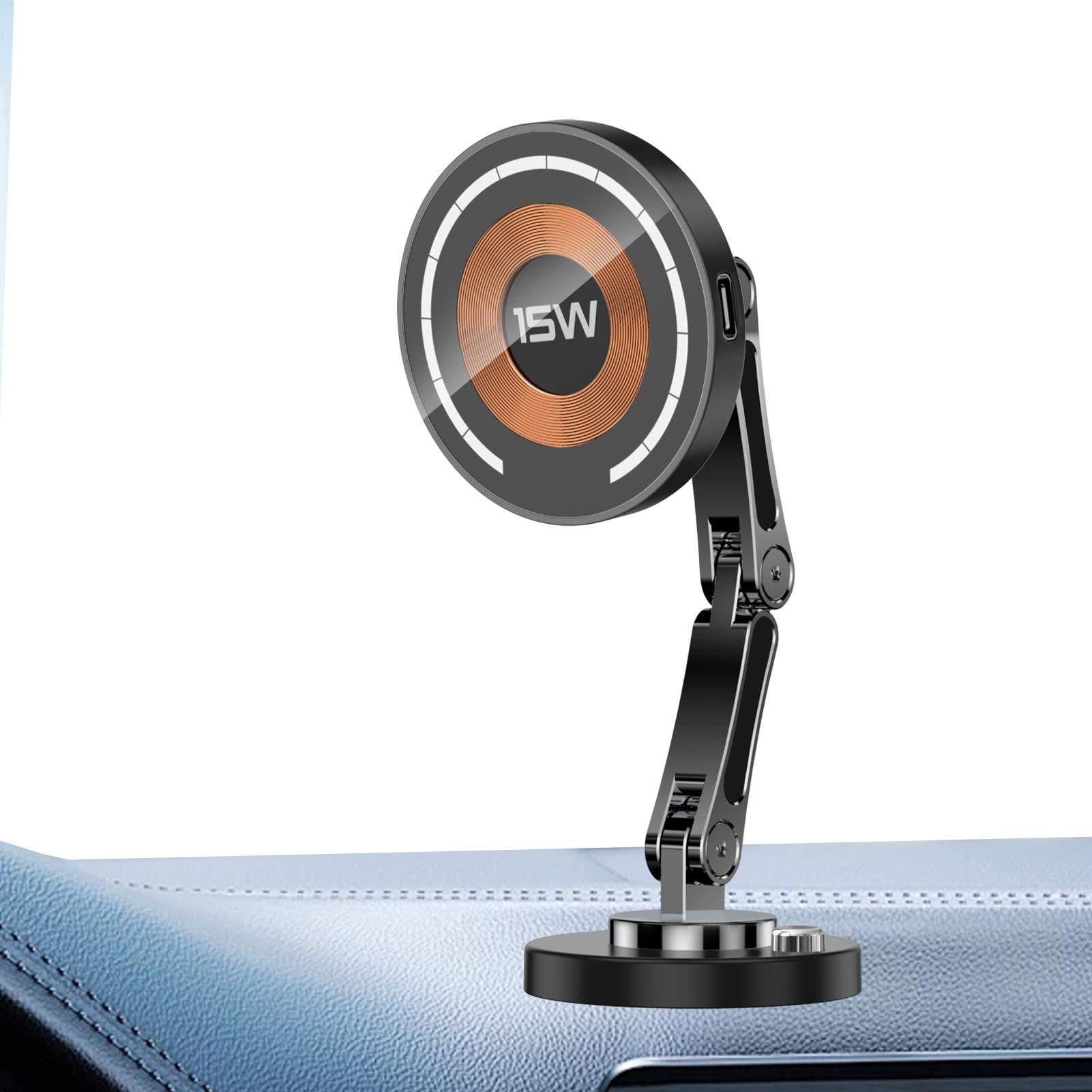 Caricabatteria da auto senza fili, caricatore senza fili per auto Supporto