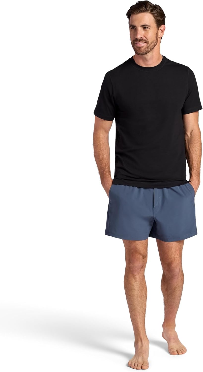 Gaiam Mens Zen Vent Short Sleeve Crewneck T-Shirt, Standard Fit, Stretch Midweight Material - Image 3