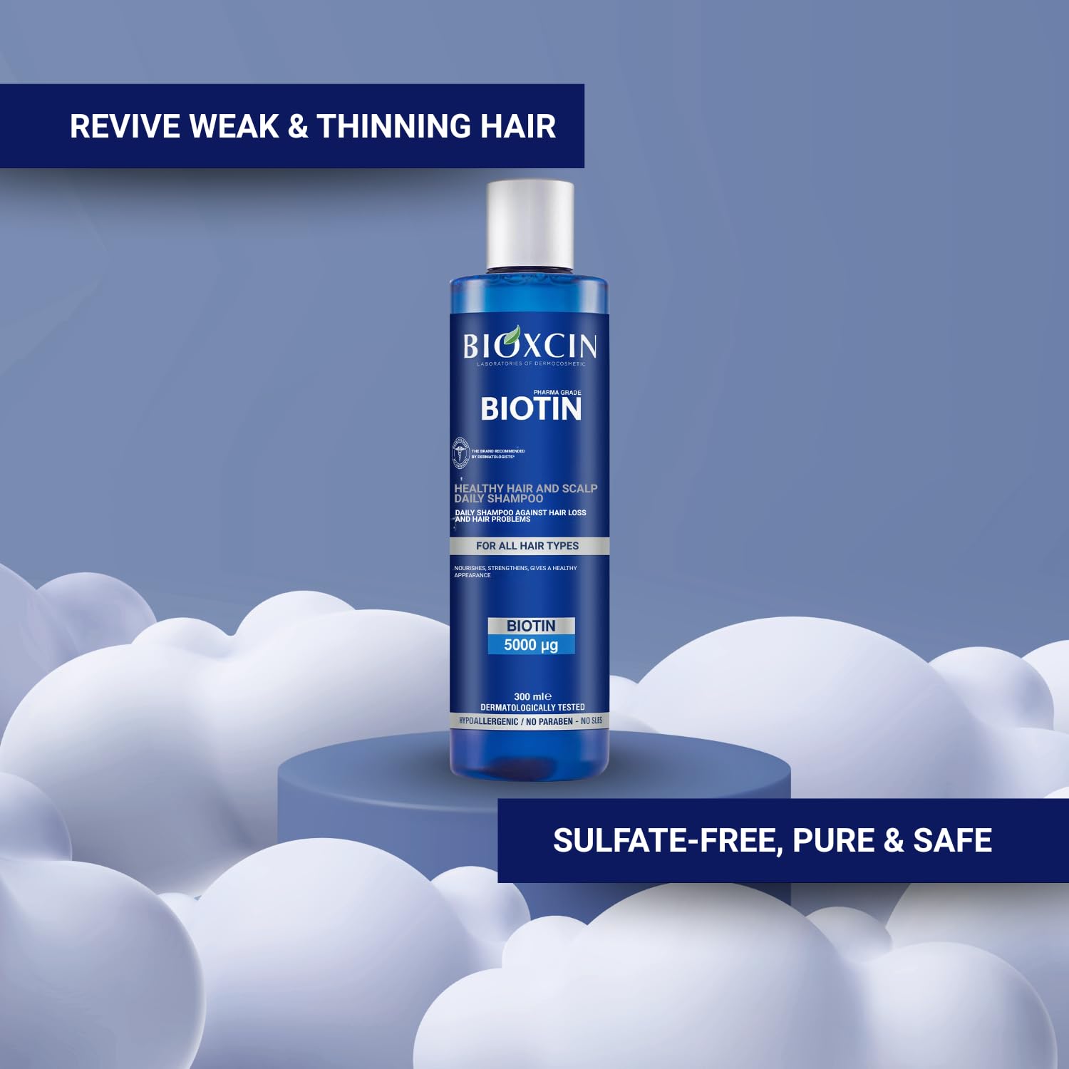 BIOXCIN Biotin Shampoo 300 ml 1 Pack