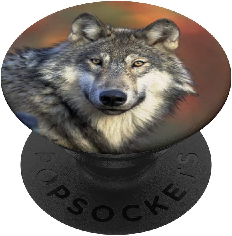 Amazon Com Wolf Face Wolfs Design Wild Animals Spirit Wolves Popsockets Grip And Stand For Phones And Tablets