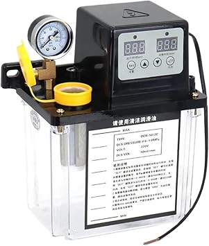 Automatic lubricating Oil Pump Automatic lubricating Oil Pump Electric Machine CNC Lathe Oiler 220V 1L / 2L electromagnetic lubricating Pump Piston2L with Oil Gauge