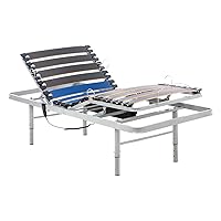 Geriafy - Letto Elettrico Regolabile | 80x190 cm | Struttura Rinforzata | Telecomando