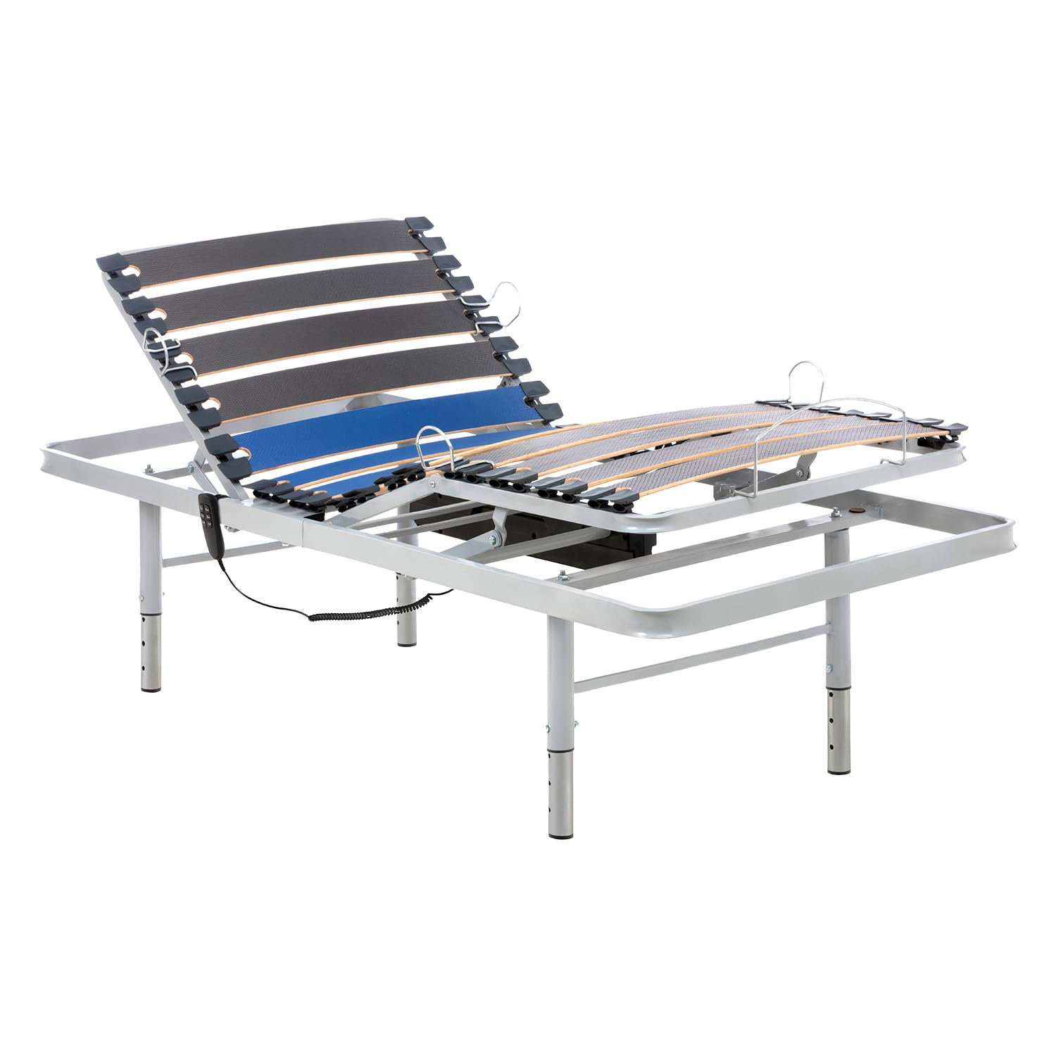 Geriafy - Electric Adjustable Bed Frame with Height-Adjustable Legs | 3ft Single | Quiet Motor | Reclining Bed Base | Wired Remote Control