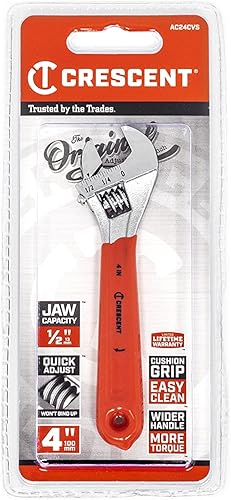Miniatura 5 de Crescent Llave de agarre de cojín ajustable de 4" - Cardada - AC24CVS