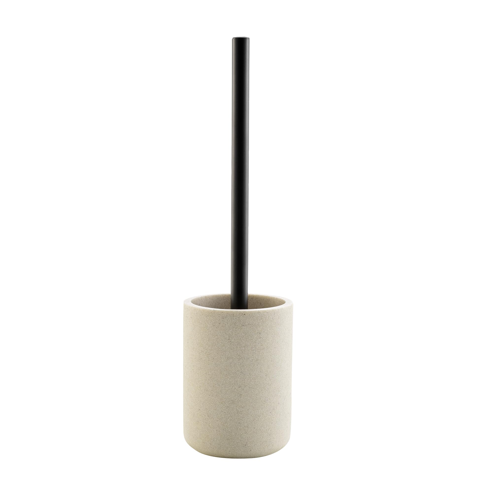 Douceur D'intérieur Sand Toilet Brush (Diameter 10 X 40 Cm) Polyresin Granite
