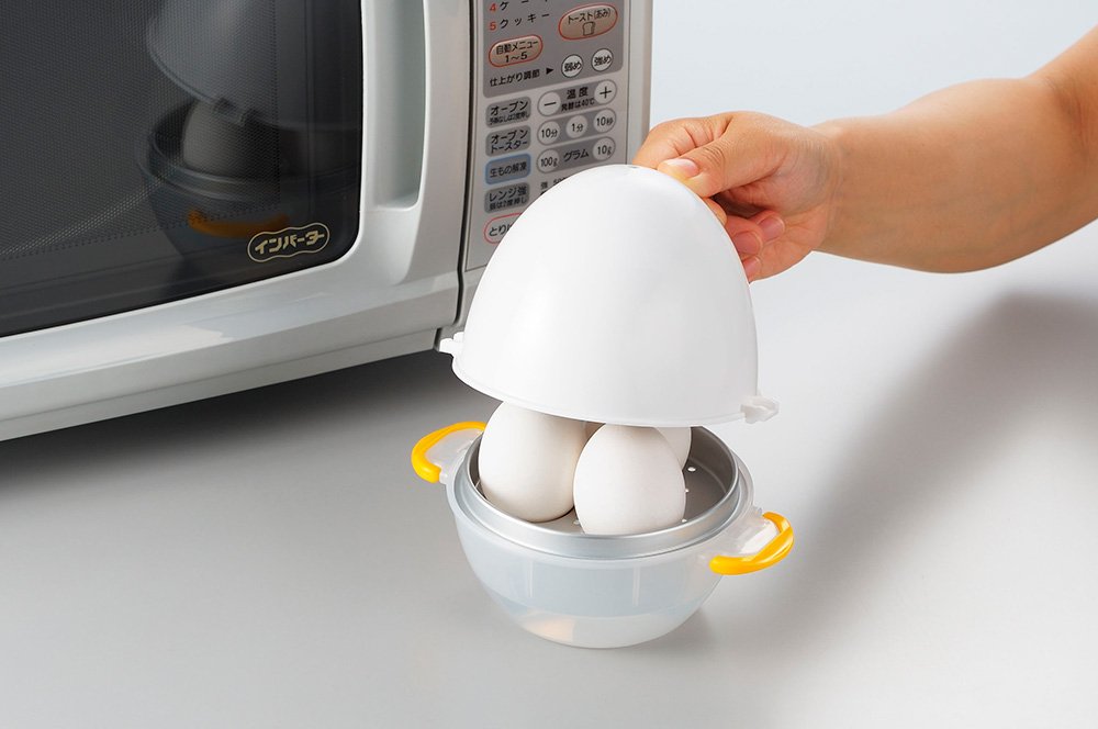 Amazon｜曙産業 ez egg レンジでゆでたまご3個用 ピンク EZ-286｜電子