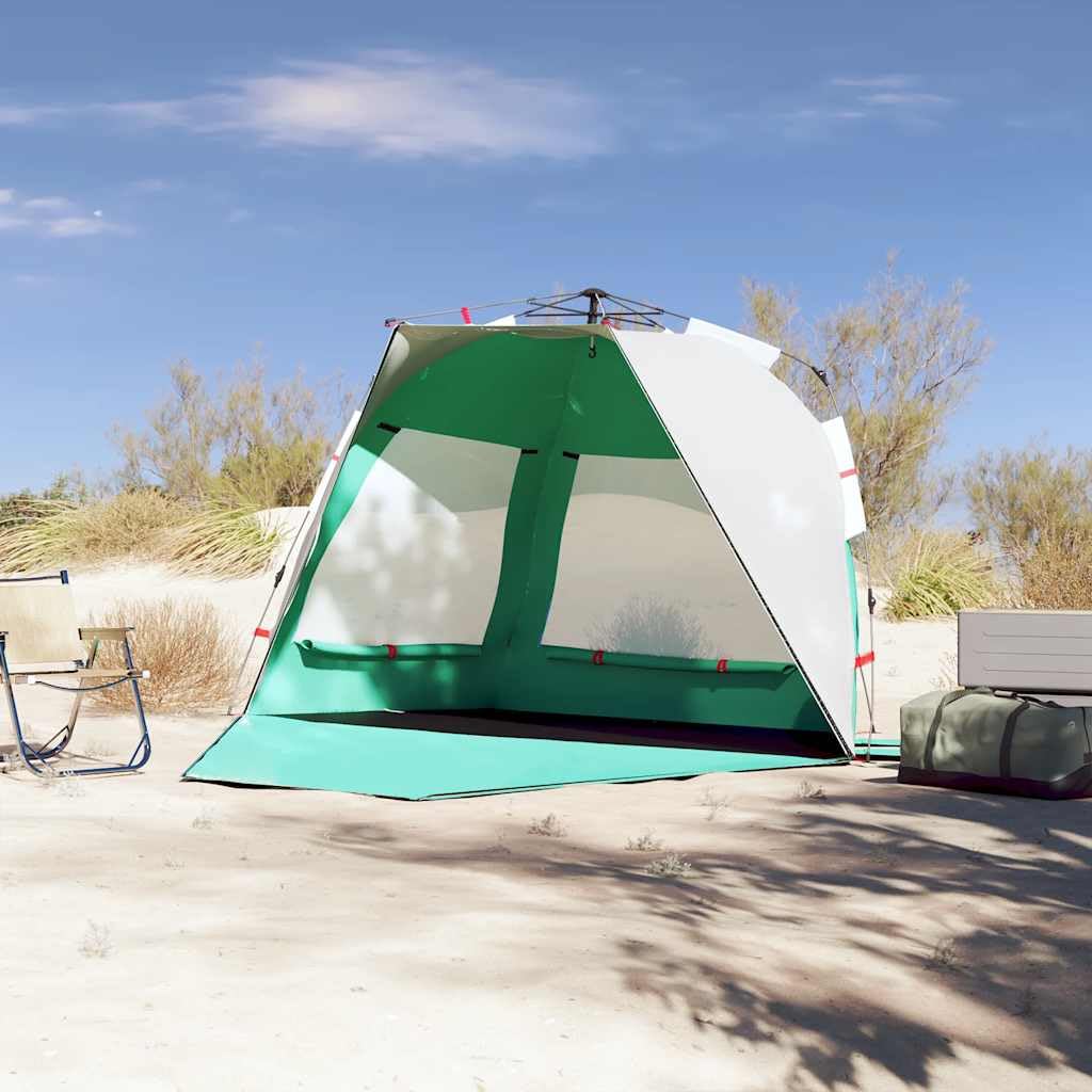 Tenda Da Spiaggia 2 Persone Verde Mare Rilascio Rapido