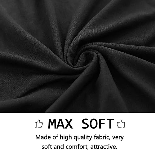 Miniatura 4 de YYQS - Paquete de 4 fundas elásticas para sillas de comedor, extra grandes, extraíbles, lavables, suaves, de elastano, respaldo alto, fundas para