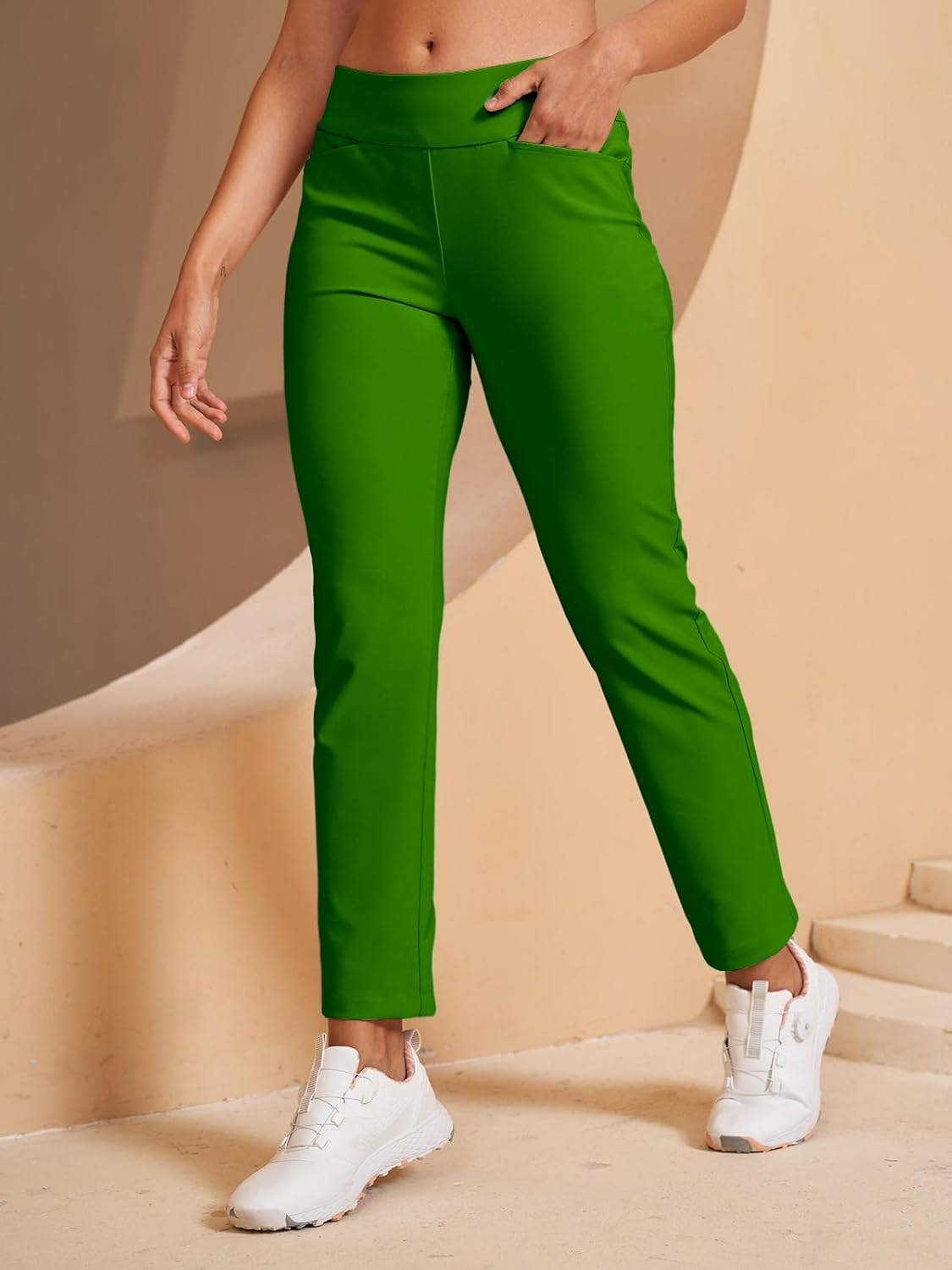 ACEGOLFS Womens Golf Pants Stretch Casual Work Ankle Pant for Women Ladies Travel Athletic Sweatpant with Pockets UPF 50+ - Image 3