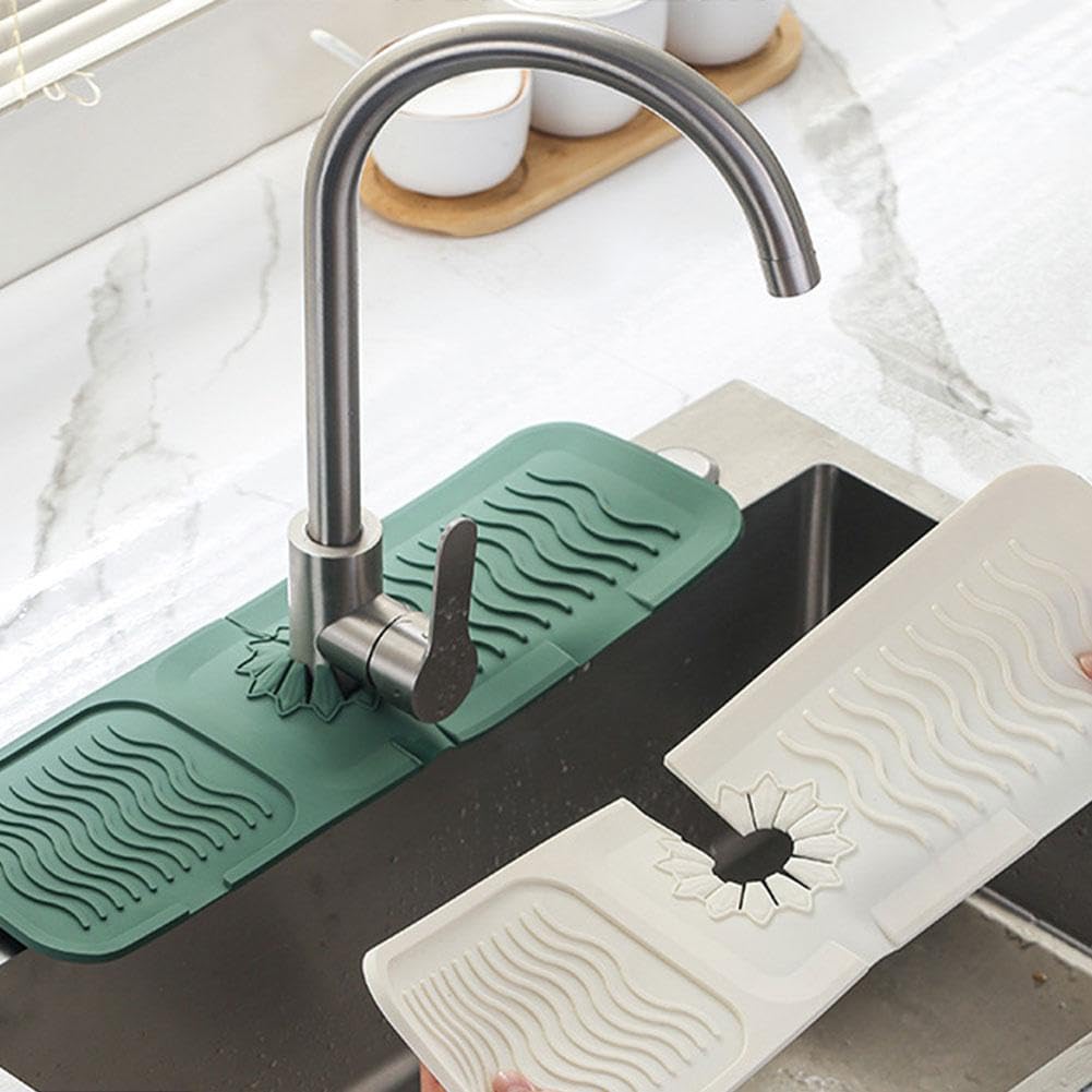 Tapis D'évier De Cuisine Rond En Caoutchouc, Tapis De Drainage Central Tapis De Sechage De La Vaisselle Pour La Maison 90505007