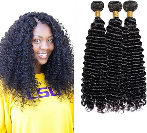 Loose Wave Bundles Human Hair Deep Wave Human Hair Bundels 16 16 16 Inch Deep Cu