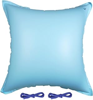 LUTER Winterizing Pool Pillows, 4ft x 4ft Inflatable Pool Pillows with Ropes, Ice Equalizer Pool Winter Pillow Swimming Pool Air Pillow for Pool Above Ground Pools Winter Covers (Square)