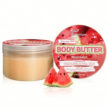 Watermelon Moisturizing Body Cream - Non-Greasy, Fast Absorbing, for Normal Skin, with Vitamin E and Jojoba Oil, Long-Lasting Fragrance, Deep Hydration, and Smoothness, Moisturizing Cream