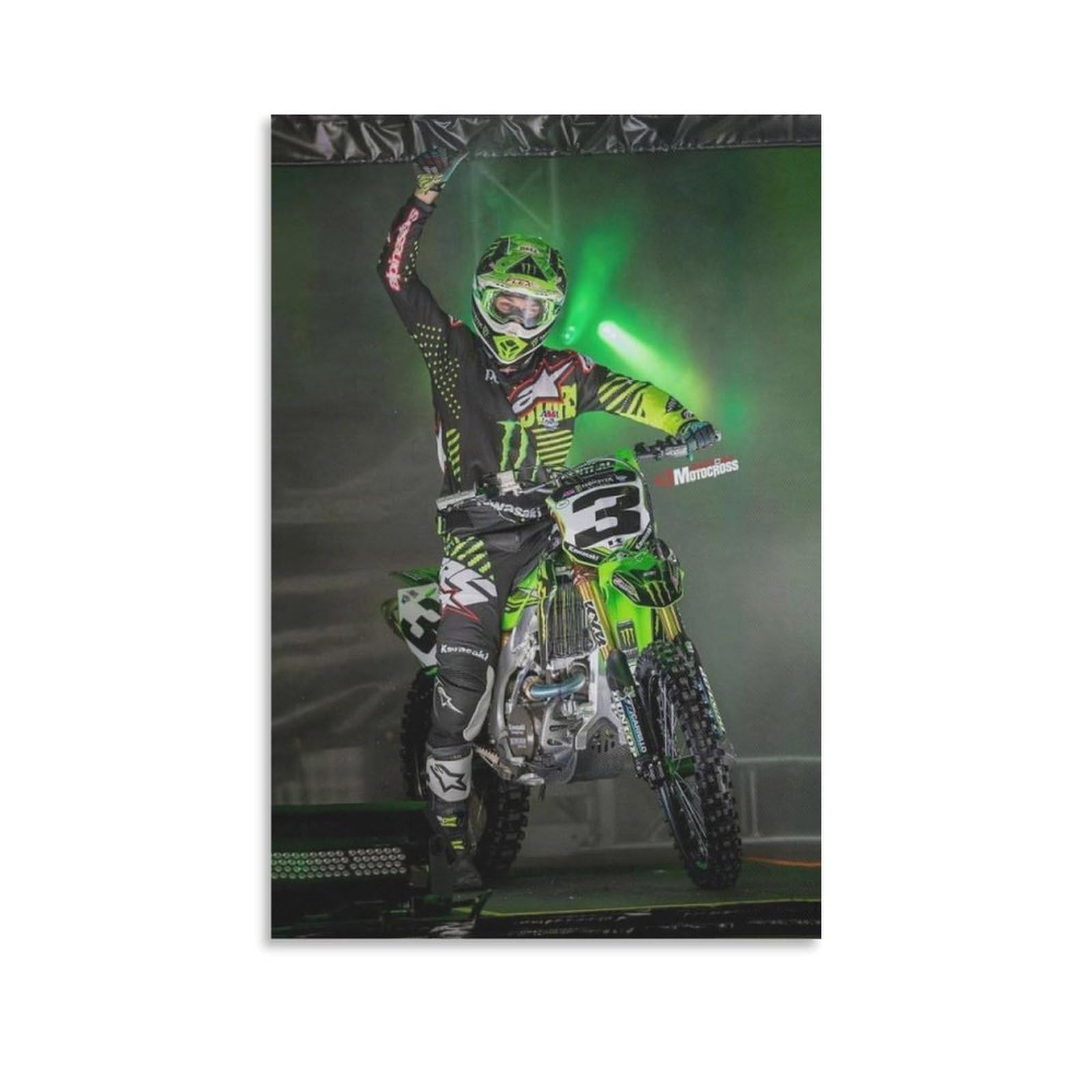 ASUIU Eli Tomac Canvas Poster Poster Painting Canvas Wall Art Living Room Posters Painting 12x18inch(30x45cm)