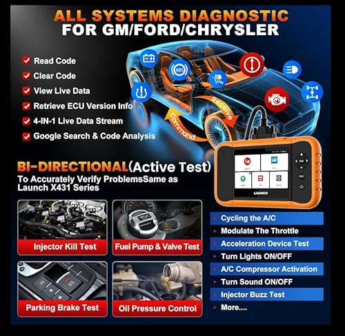 image for LAUNCH X431 Creader Elite 2.0 FGC OBD2 Scanner, Bi-Directional Scan Sc