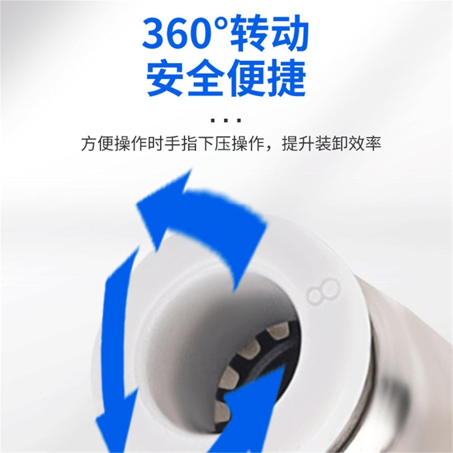 PCF Straight-through Internal Thread Pipe Quick Insert Connector 10/12/16-4 Wire PCF8-02 1Pcs(BlackHatPCF4-01)