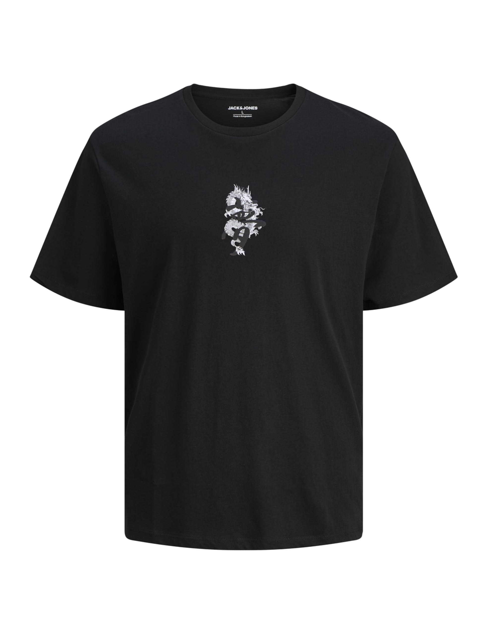 JACK & JONES Jjmiko Tee SS Crew Neck, Black, XL
