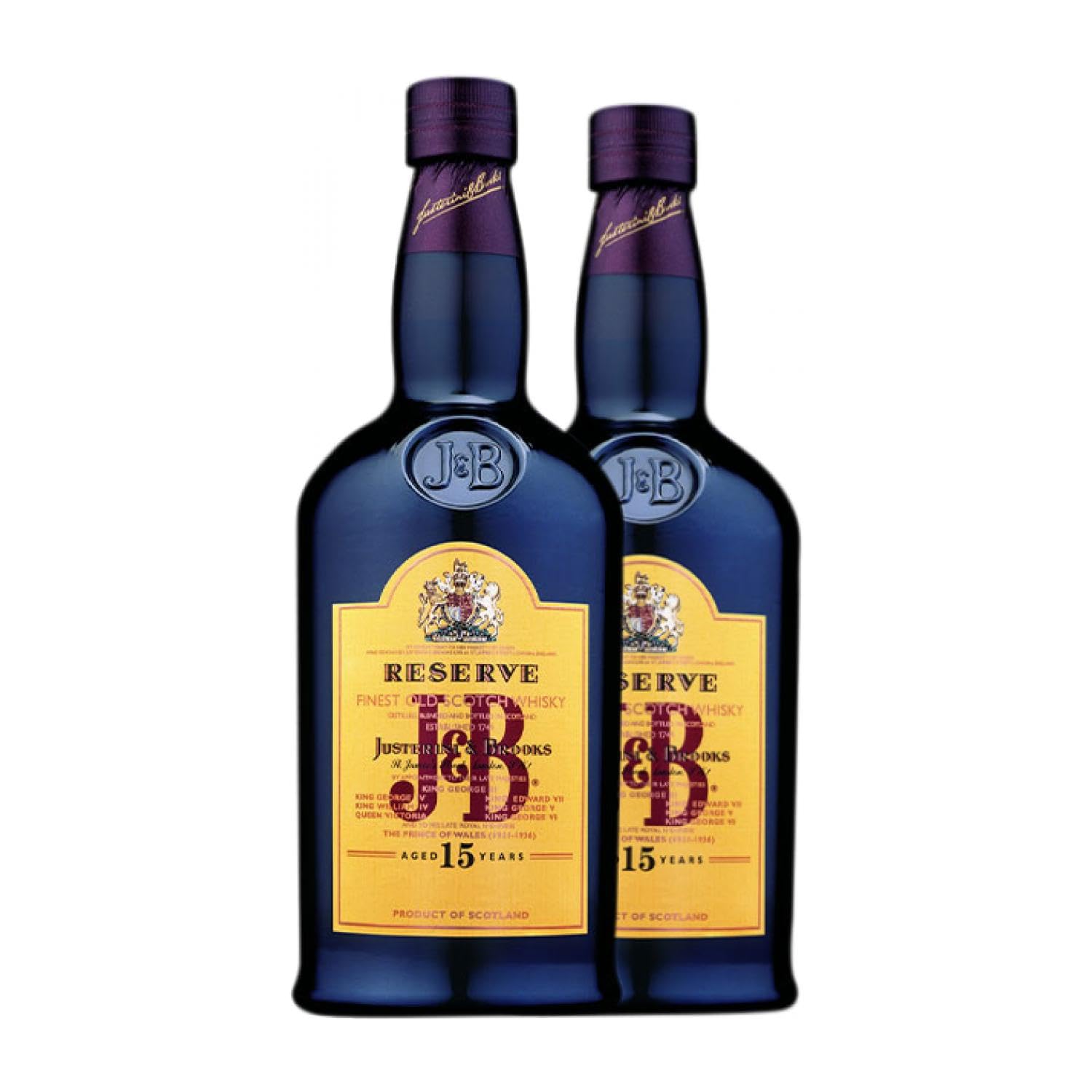 Whisky Blended JB Reserva 15 Años 70 cl (Caja de 2 Botellas de 70