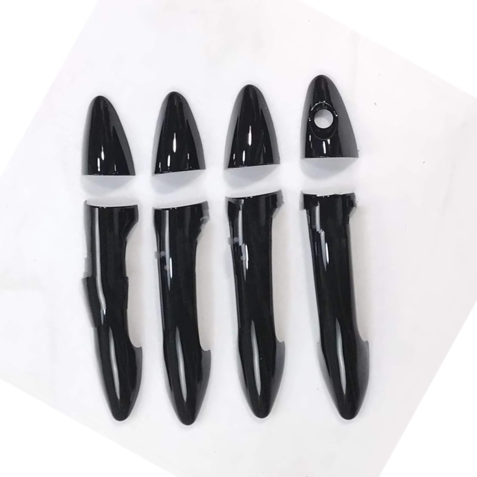 Jjrfvbgt One Color Door Handle Trim Compatible With Hyundai For Solaris For Verna I25 For Accent For Grand For Avega 2010-2016 Abs Car Exterior Door Handle Cover