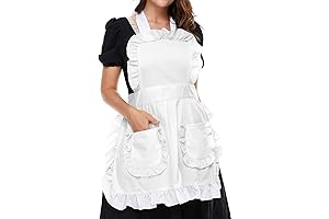 Retro white apron