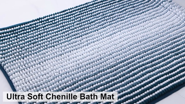 Colorxy Chenille Bath Mats
