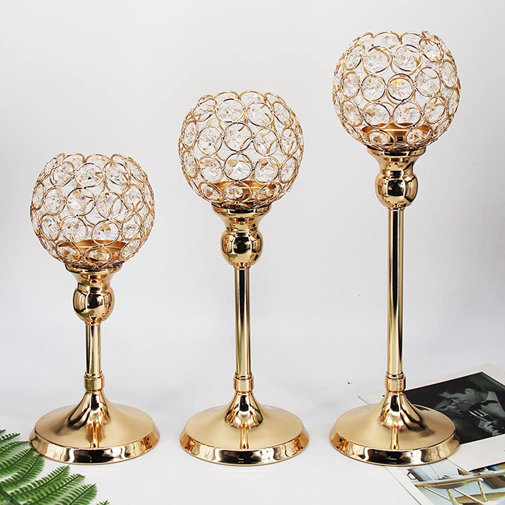 Romantic Candlelight Dinner European-Style Crystal Candle Holder Decoration Table Feather Decoration Crystal Wedding Candle Holder