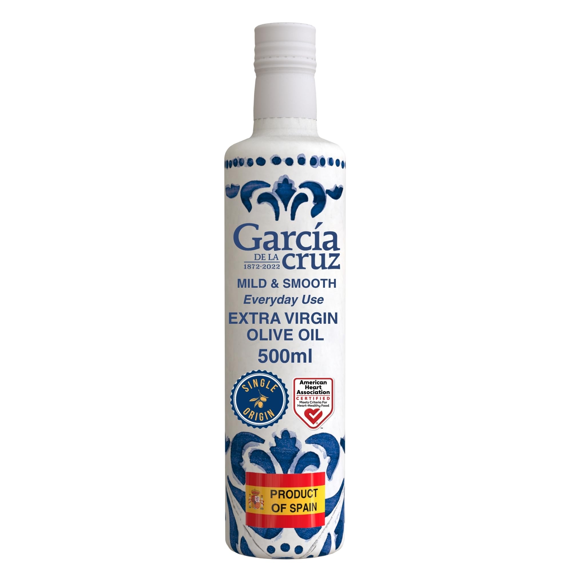 Organic Extra Virgin Olive Oil by Garcia de la Cruz, Mild Smooth Flavor for Everyday Use, Spanish Organic Olive Oil, Single-Origin Family Owned