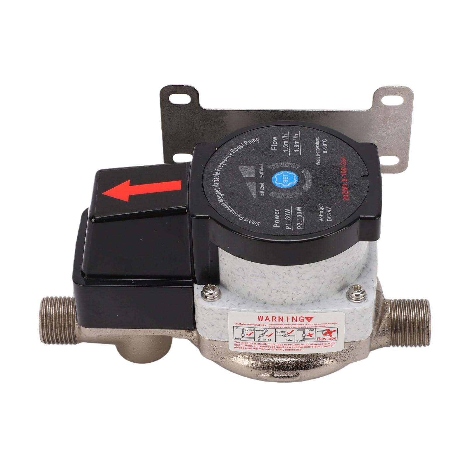 FTVOGUE Pompa Booster Pressione Acqua 150 W, Pompa Doccia Silenziosa | Corpo in Ghisa e Acciaio Inossidabile, Bassa rumorosità 40 DB, Spegnimento Automatico Intelligente, per Irrigazione