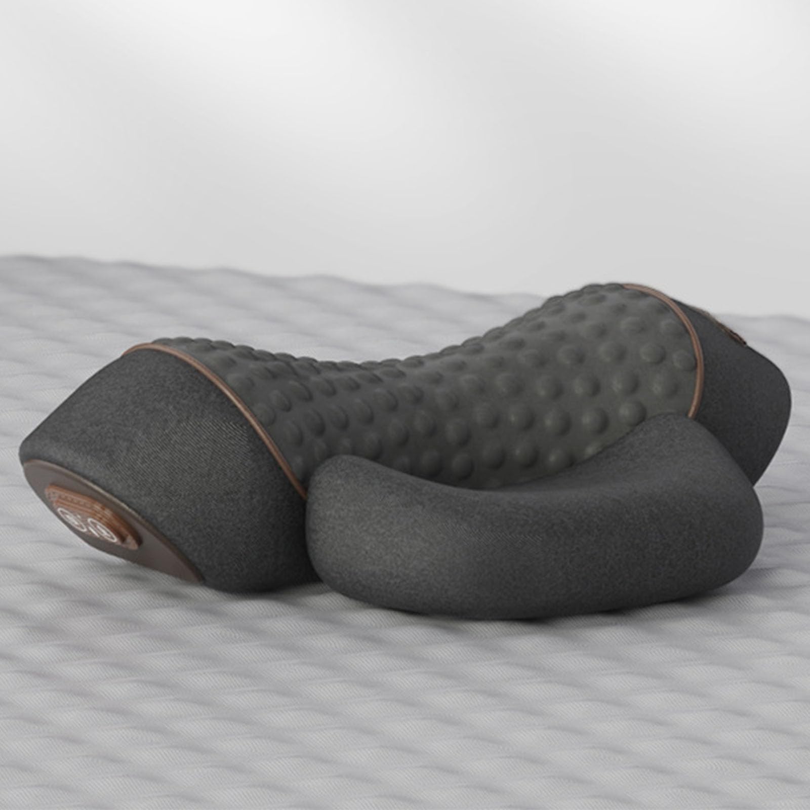 Oreiller cervicales douces et ergonomiques en mousse à mémoire de forme grise multi-positions