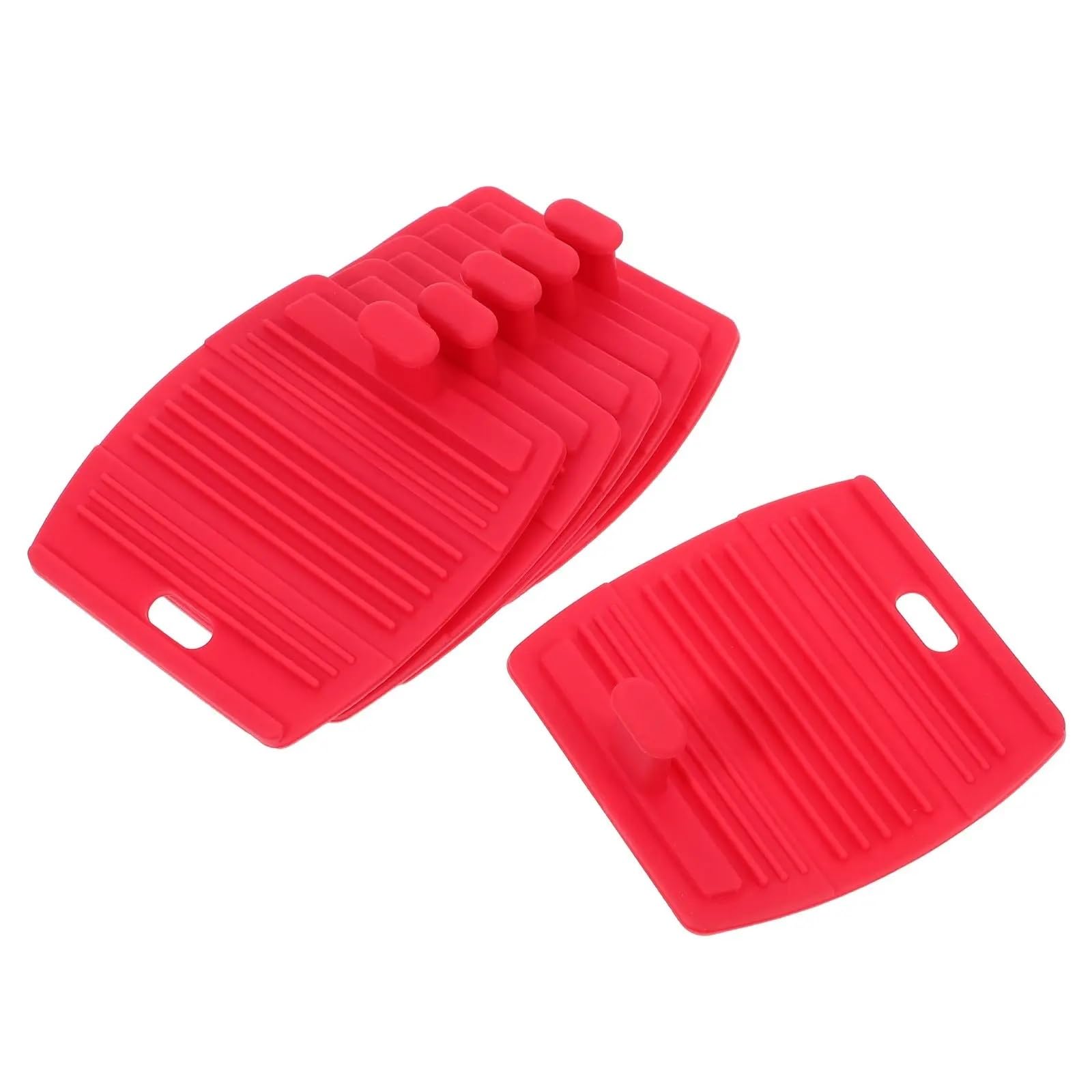 6 Pcs Silikon Topf Griff Abdeckungen Wärme Beständig rutschfeste Griffe Schutzhülle Wok Ärmeln Küche Kochgeschirr Teile