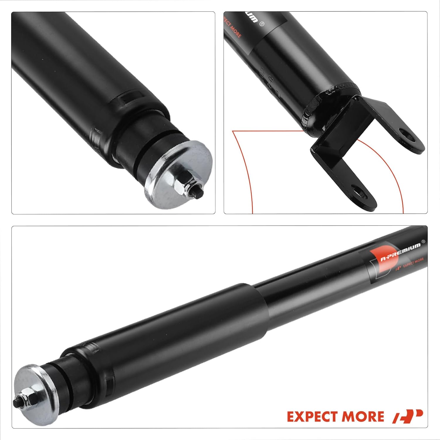 A-Premium Front and Rear Shocks and Struts Compatible with Ford Explorer [3.5L] 2013-2019, AWD/4WD - 2x Replacement Suspension Shock Absorber Strut