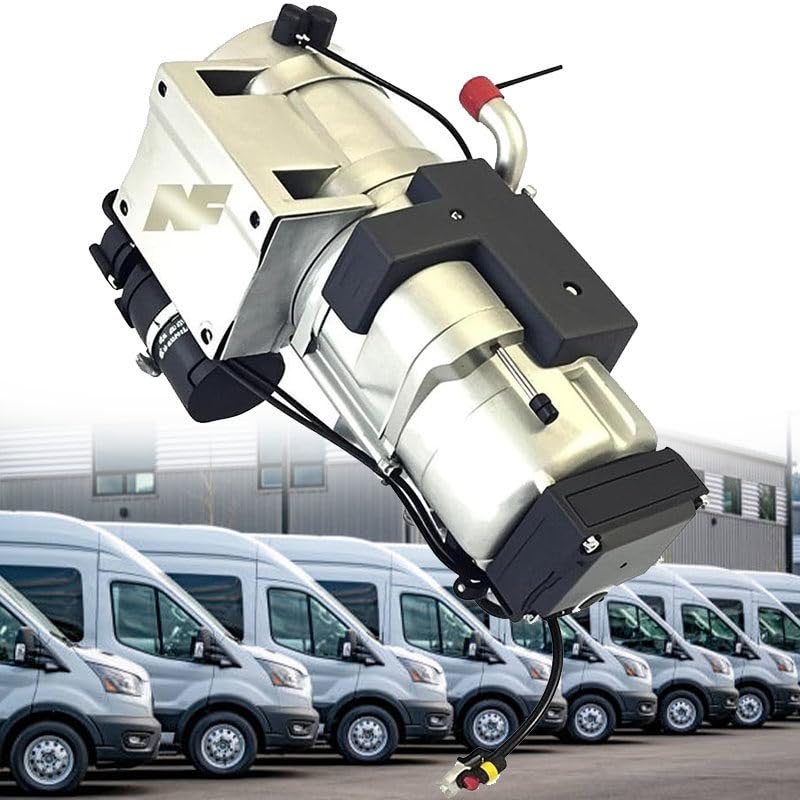 Hydroniczny podgrzewacz płynu chłodzącego do łodzi, przyczep kempingowych i autobusów, moc 10 kW, kompatybilny z 12 V/24 V