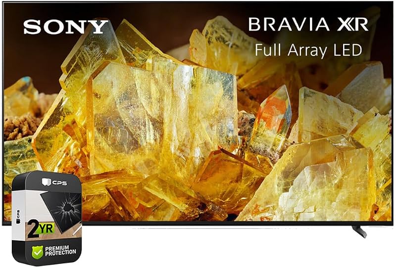 Sony XR65X90L Bravia XR 65 pulgadas X90L 4K HDR Full Array LED Smart TV (renovado) paquete con paquete de protección mejorada CPS de 2 años