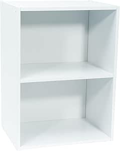 WERKA PRO Weißes Aufbewahrungsmöbel 2 Nischen (54 x 40 x 29cm)