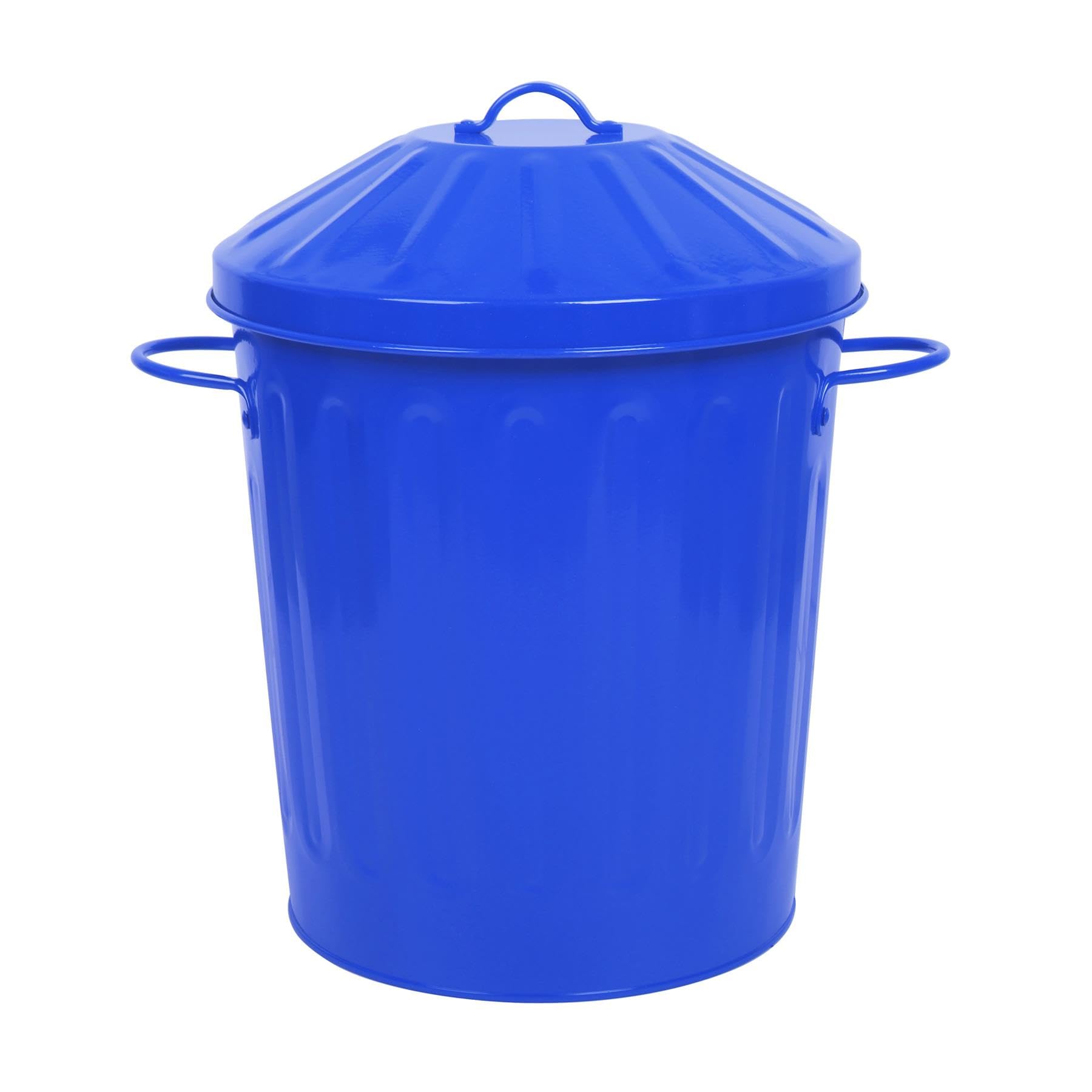 simpa 60L Colourful Vintage Style Metal Tapered Dustbins & Lids - Pink 62cm (H) x 38cm (Dia) — view 50