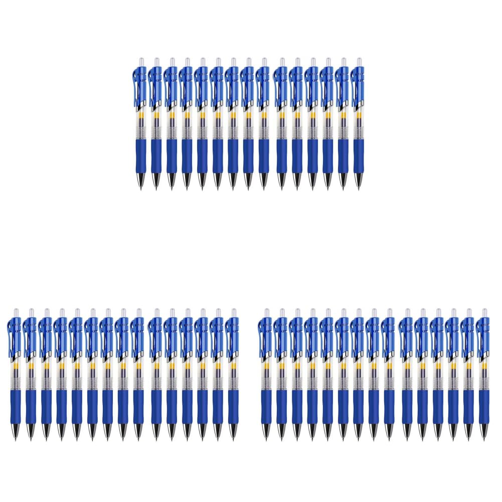 Gelschreiber, einziehbar, 15 Stück, hohe Kapazität, mittlere Spitze, 0,5 mm, weicher Griff, für Schule, Büro