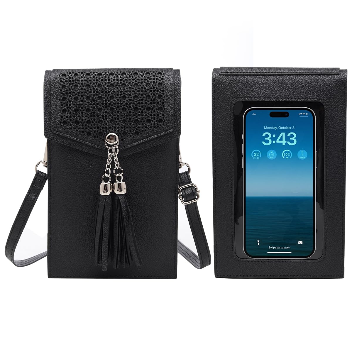 AnsTOPSmall Crossbody Bag for Women - Phone Purse Crossbody Cell Phone Purse for Women with 2 Strap