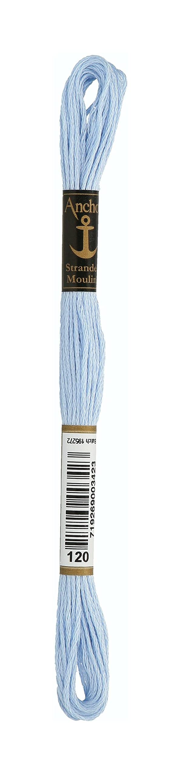 Anchor 4635000 100% Cotton Embroidery Thread, Cotton, 00120 Pastellblau, pastellblau — image 1