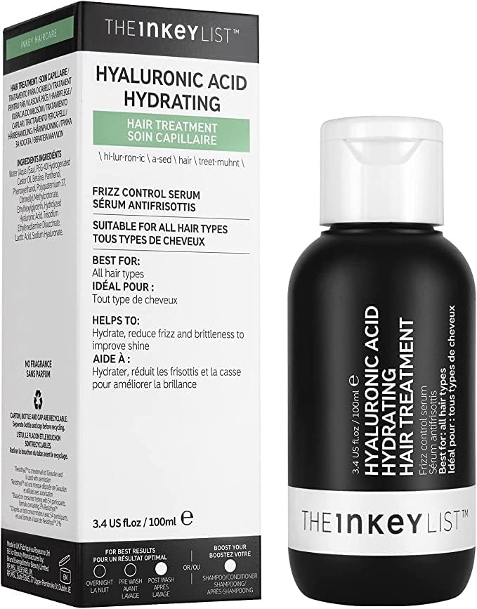 The INKEY List Hyaluronic Acid Hydrating Hair Treatment to Reduce Frizz and Brittleness to Improve Shine 100ml